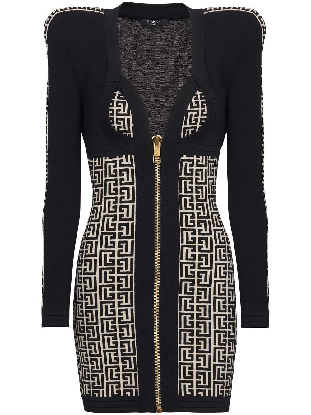 Balmain vestido corto PB con monograma