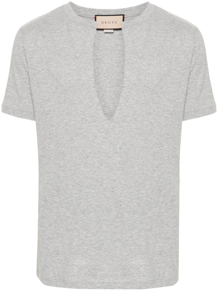 Gucci playera con cuello en V