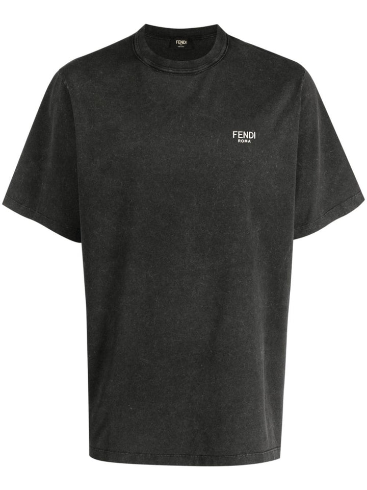 FENDI playera con logo en relieve