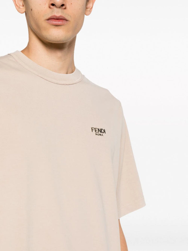 FENDI playera con logo en relieve