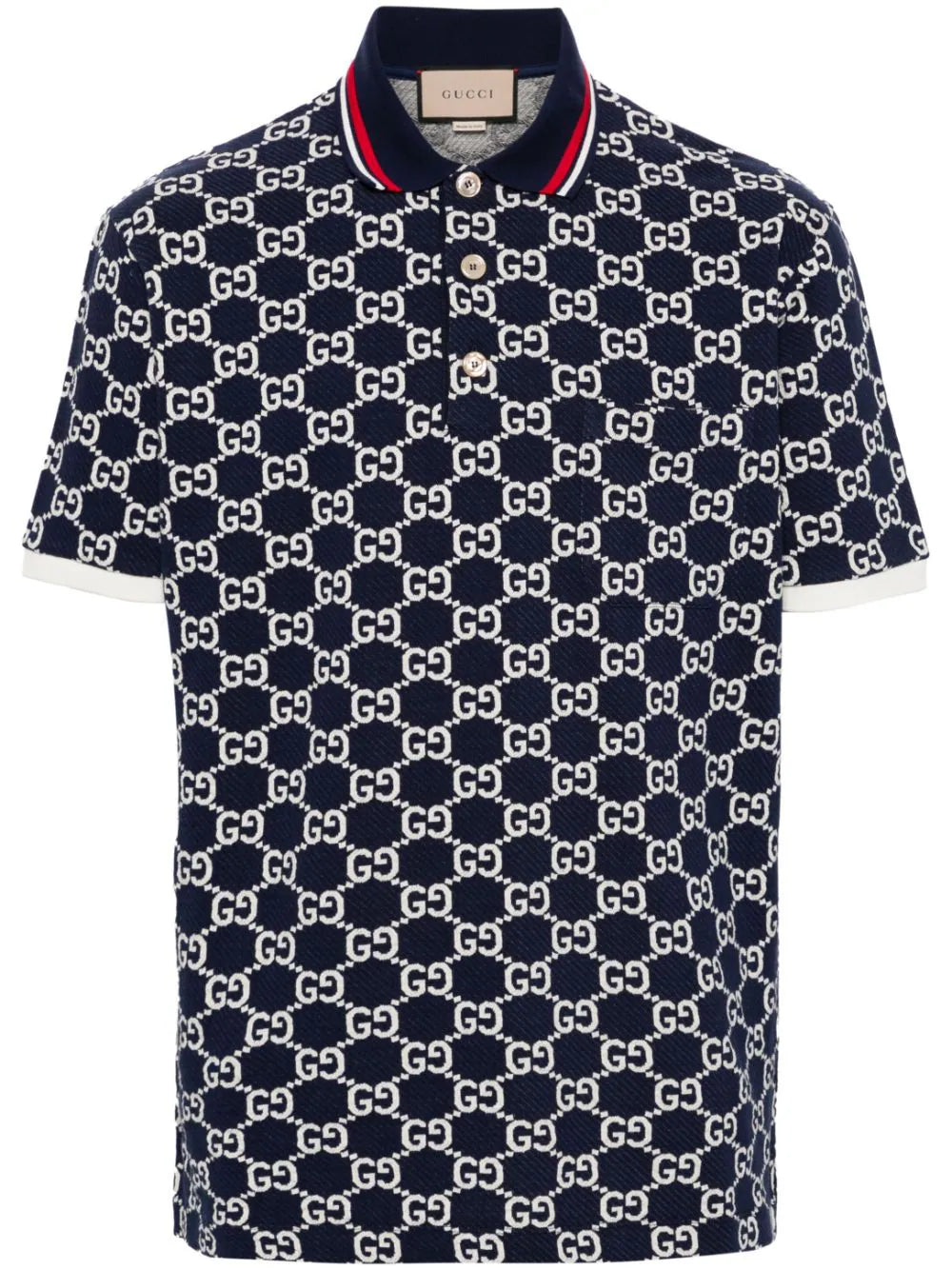 Gucci playera tipo polo en jacquard