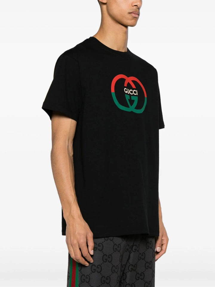 Gucci playera con logo estampado