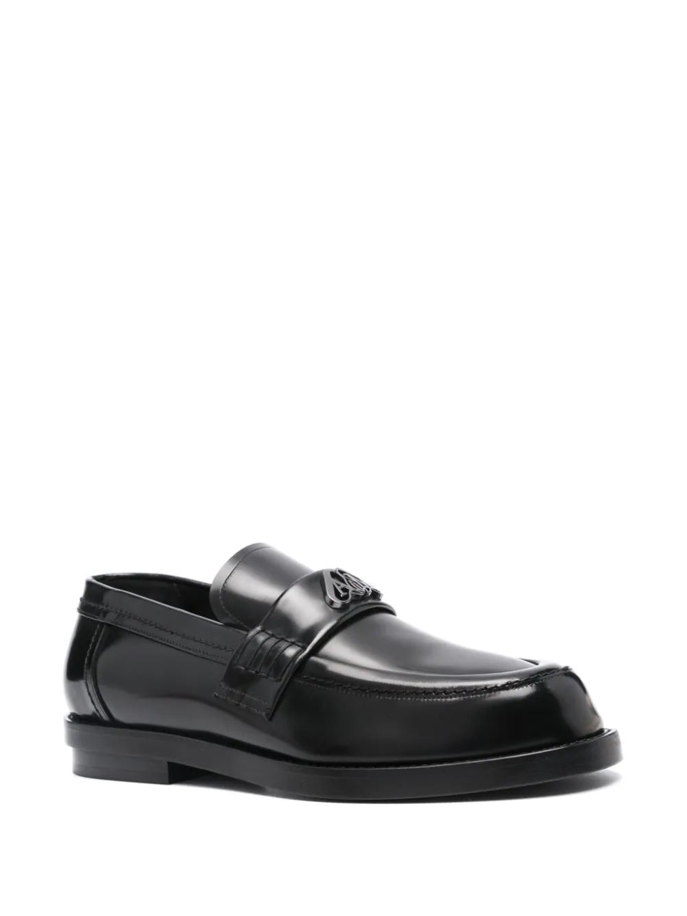 Alexander McQueen mocasines con placa del logo