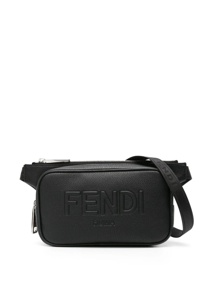 FENDI cangurera con logo en relieve