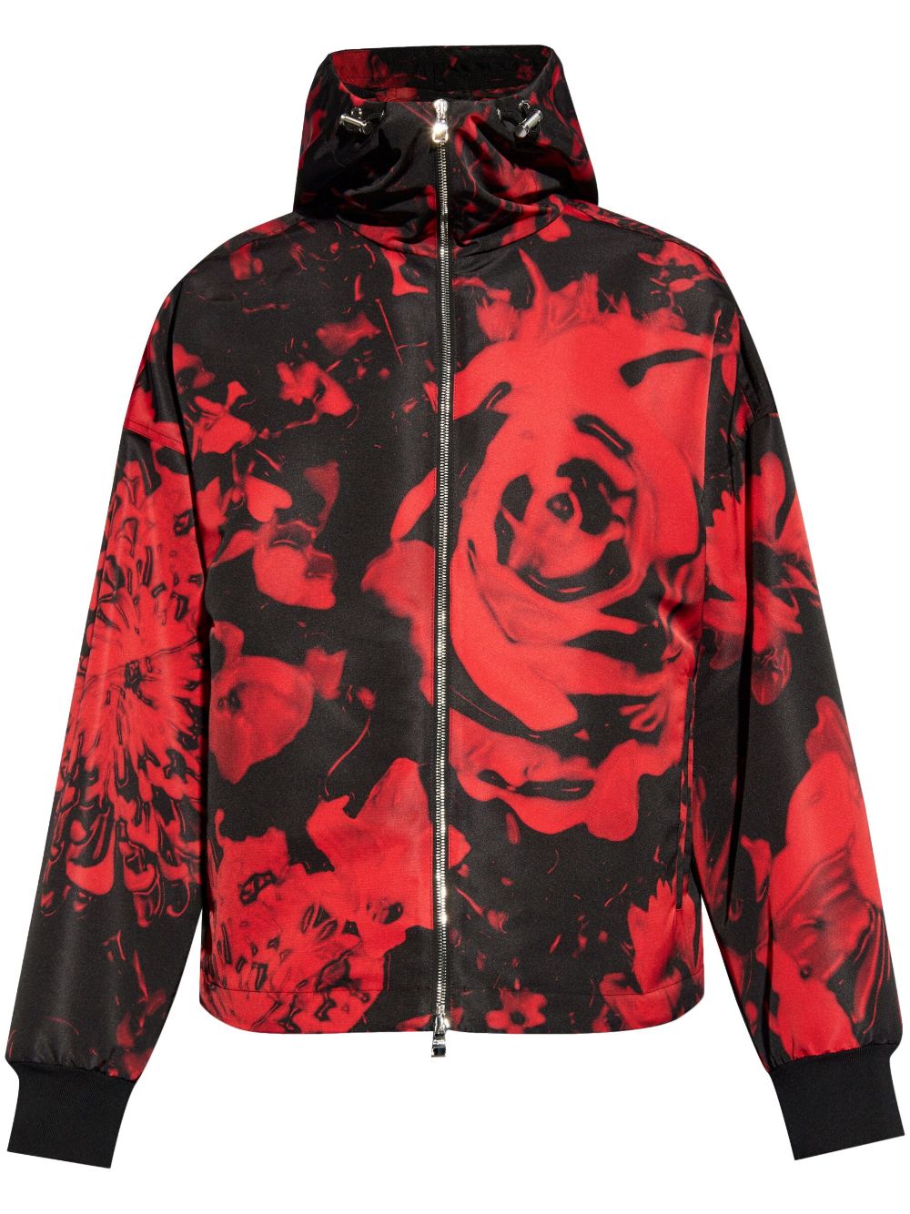 Alexander McQueen chamarra con estampado Wax Flower