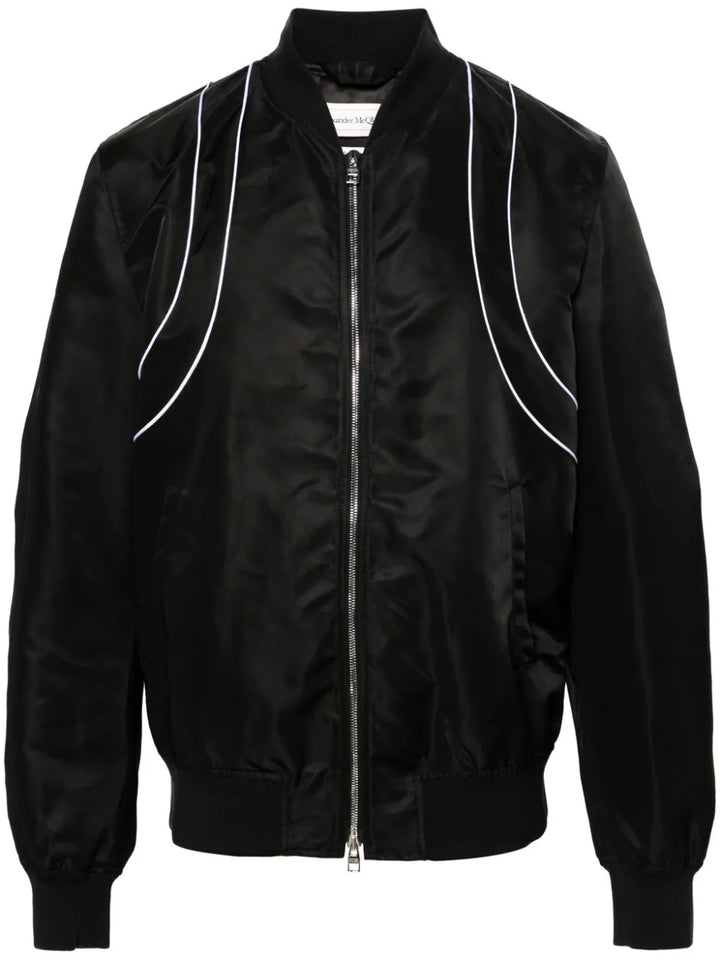 Alexander McQueen chamarra bomber con cierre