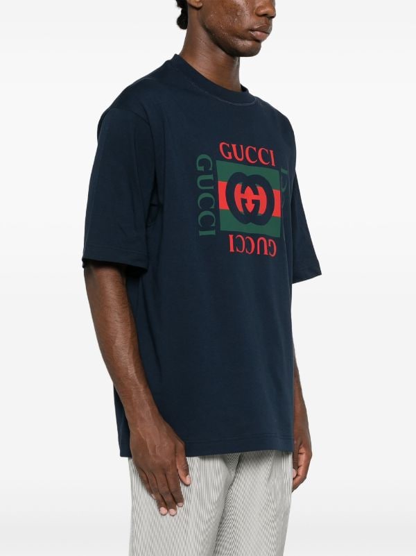 Gucci playera con motivo Interlocking G